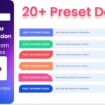 News Ticker Addon For Elementor for wordpress