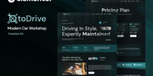 Otodrive – Modern Car Workshop Elementor Template Kit For WordPress & WooCommerce
