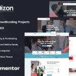 Qizon – Crowdfunding Projects Elementor TemplateKit For WordPress & woocommerce