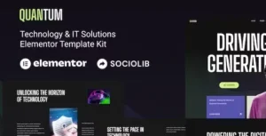 Quantum – Technology & IT Solutions Elementor Template Kit For WordPress