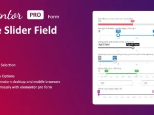 Range Slider Field for Elementor form for wordpress