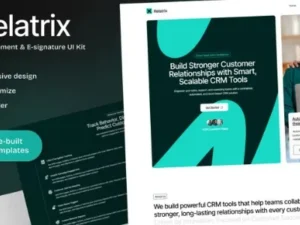 Relatrix – CRM SaaS Platform Elementor Template Kit for WordPress & WooCommerce