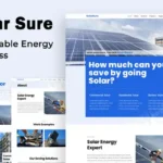 Solar Sure Renewable Energy Business Elementor Template Kit For WordPress & WooCommerce