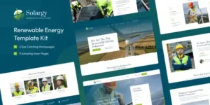 Solargy Solar & Alternative Energy Elementor Template Kit For WordPress & WooCommerce