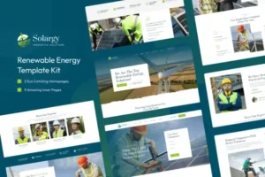 Solargy Solar & Alternative Energy Elementor Template Kit For WordPress