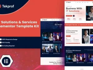 Tekprof – IT Solution & Technology Elementor Template Kit for WordPress & WooCommerce