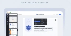 Tutor LMS Certificate Builder – WordPress Add‑On
