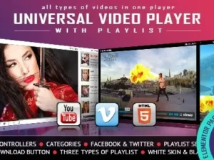 Universal Video Player – YouTube for wordpress