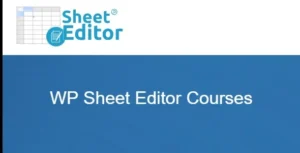 WP Sheet Editor – Courses Add‑on for WordPress