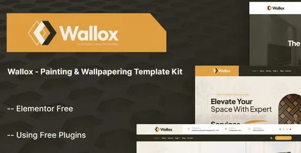 Wallox – Painting & Wallpapering Template Kit For WordPress