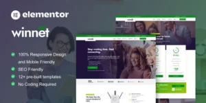 WinNet Broadband & Internet Service Provider Elementor Template Kit For WordPress & WooCommerce