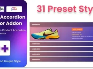 WooCommerce Product Accordion Addon For Elementor for wordpress