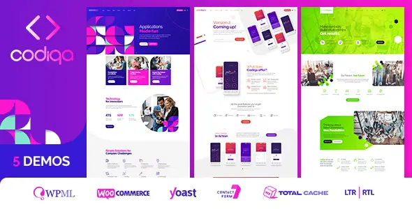Codiqa Software App Digital WordPress Theme