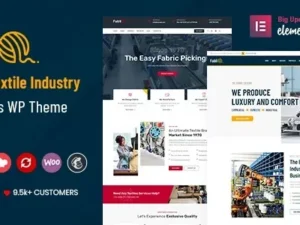 Fablio – Textile Industry WordPress Theme for wordpress