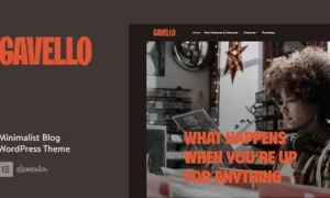 Gavello – Captivating Minimalist Blog WordPress Theme