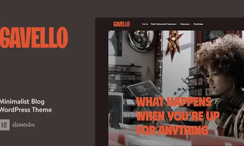Gavello Minimalist Blog WordPress Theme