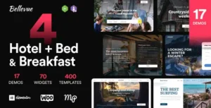 Bellevue Hotel WordPress Theme: Stunning B&B Booking Solution