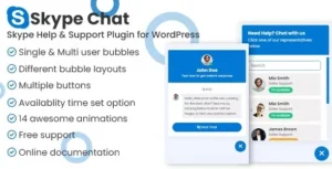 Skype Chat Support Pro – WordPress Plugin