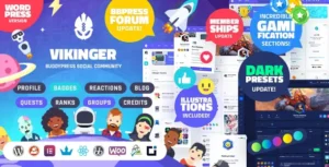 Vikinger – BuddyPress & GamiPress Social Community WordPress Theme