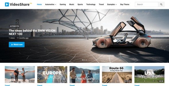 WP Enjoy VideoShare Pro WordPress Theme