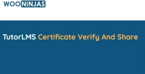 WooNinjas TutorLMS Certificate Verify & Share – WordPress Add‑on