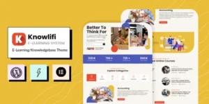 Knowlifi E-Learning & AI Knowledgebase Theme